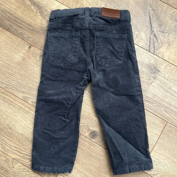Janie and Jack Grey Corduroy Pants. Size 18-24 months. - Picture 2 of 3